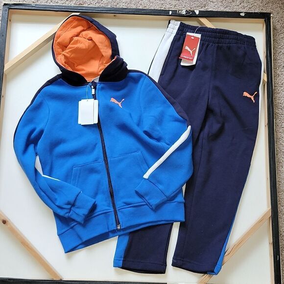 Puma 3 Piece Jacket Pants Shirt Sweatsuit Size 6 New - Picture 3 of 8